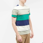 Fred Perry Authentic Men's Bold Stripe T-Shirt in Seagrass
