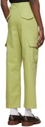 Winnie New York Green Cotton Cargo Pants