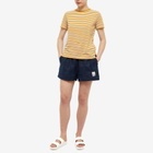 Armor-Lux Women's Mariniere T-Shirt in White/Curry