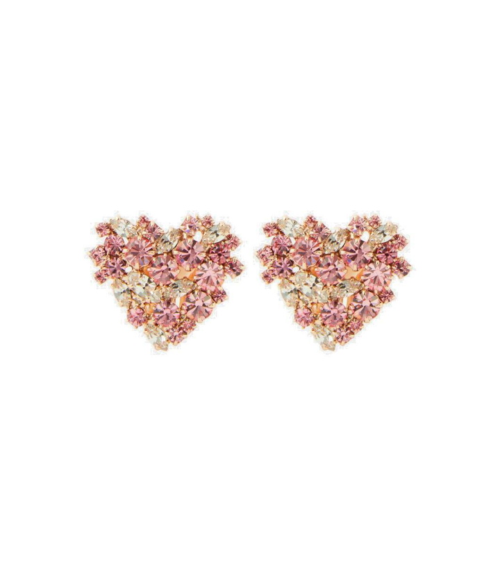 Photo: Magda Butrym Heart crystal-embellished earrings