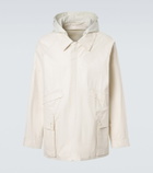 Lemaire Hooded coated linen-blend raincoat