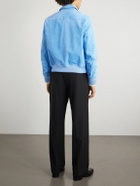TOM FORD - Suede Bomber Jacket - Blue