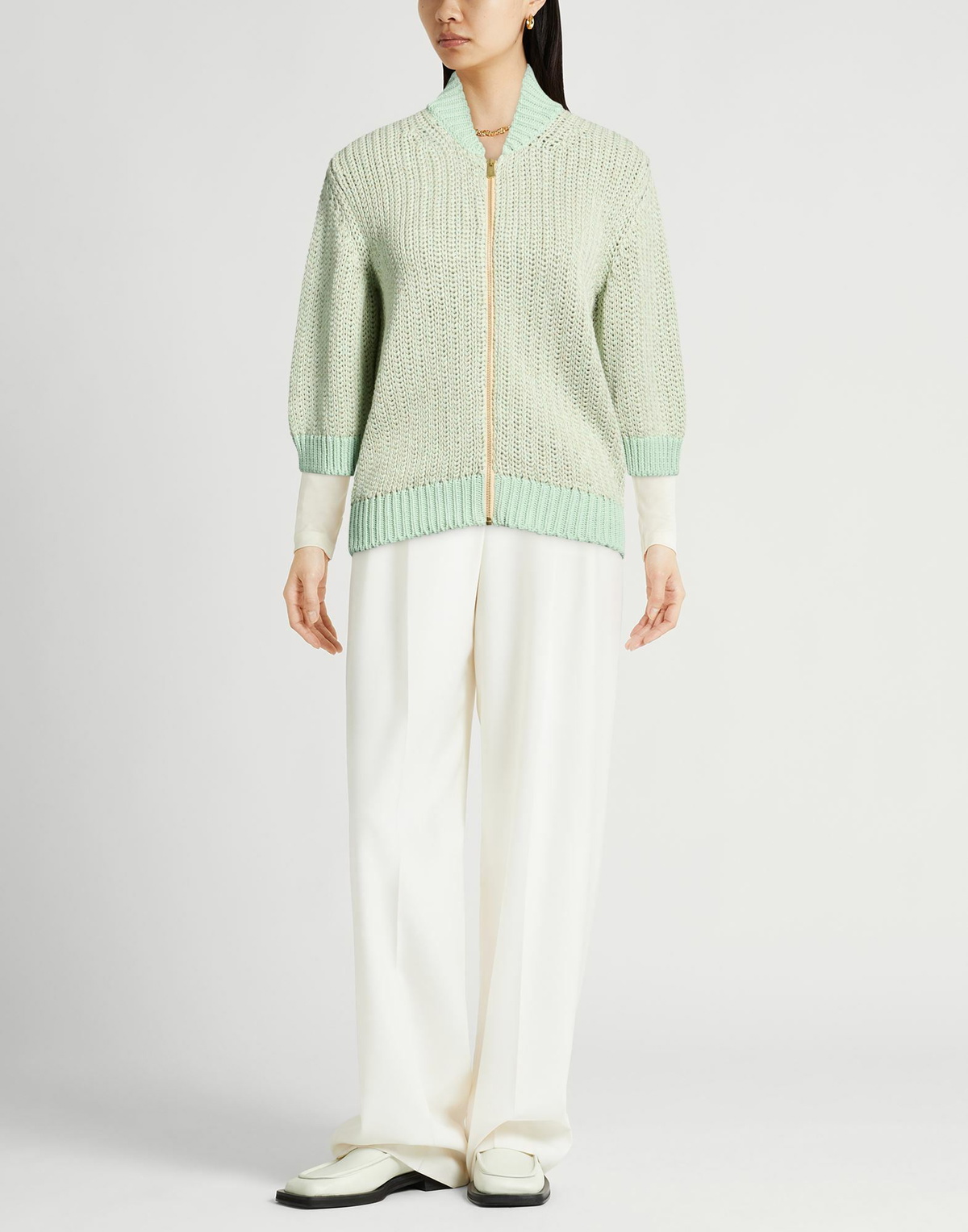 Fedeli Womens Cardigan Light in Green