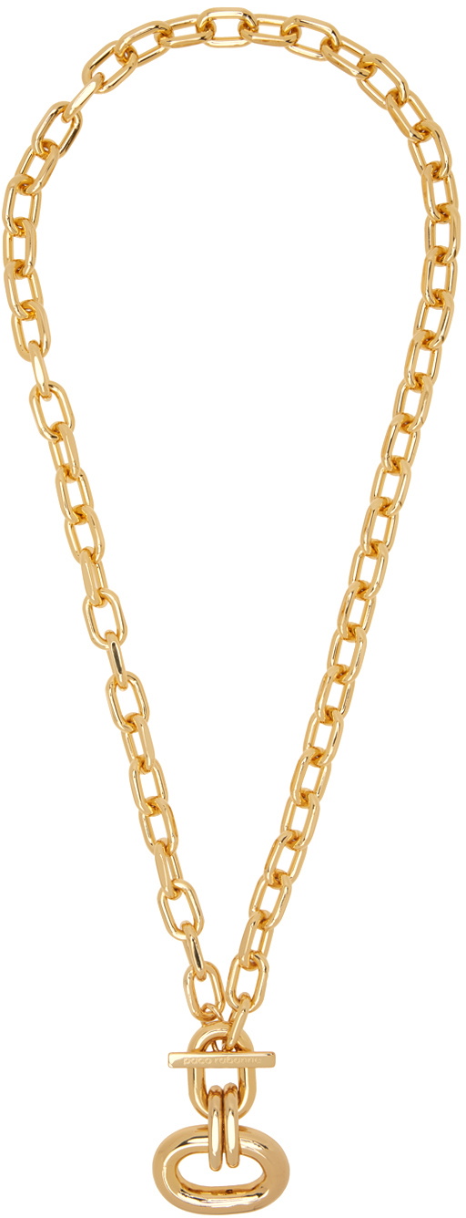 Rabanne Gold XL Link Extra Pendant Necklace Paco Rabanne