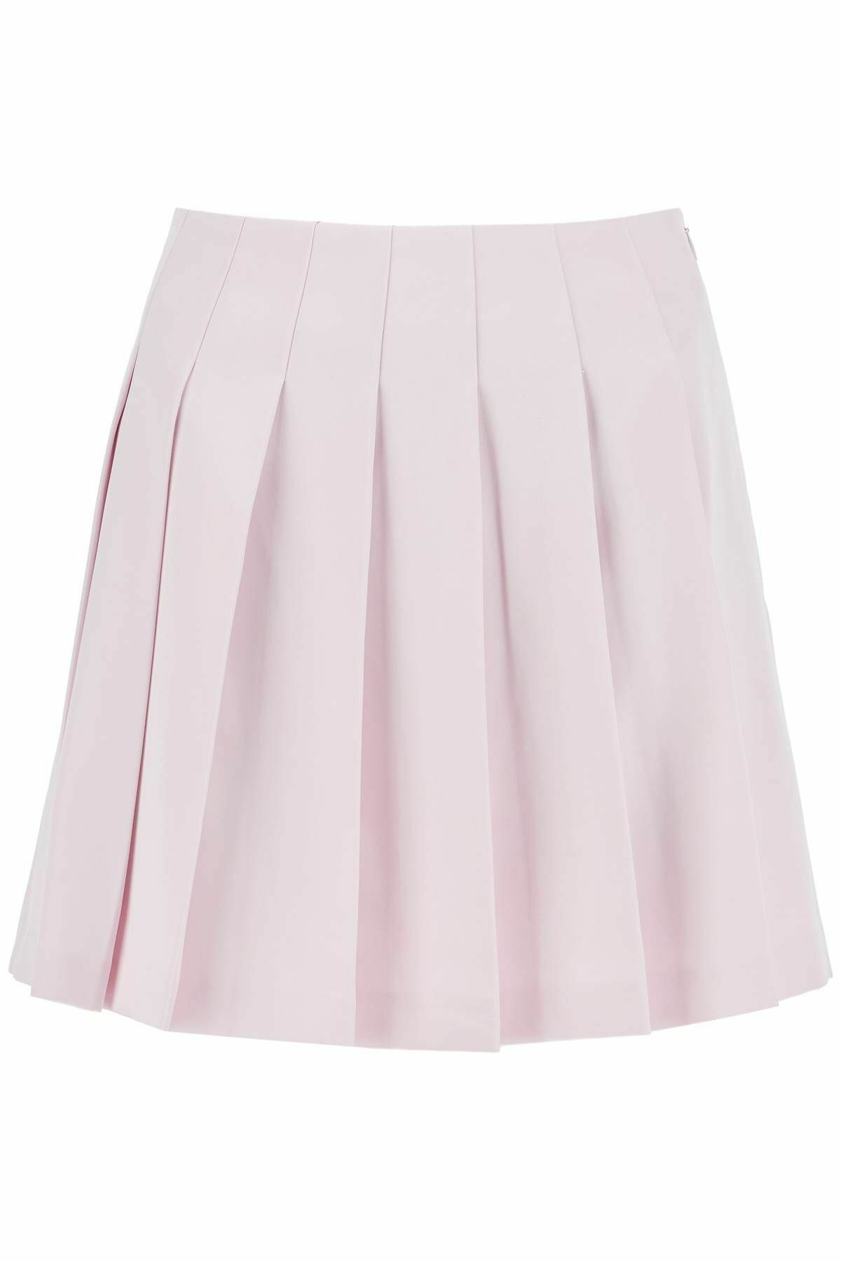 SELF PORTRAIT pleated satin mini skirt Pink Self-Portrait