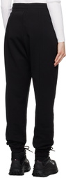 Moncler Black Flocked Lounge Pants
