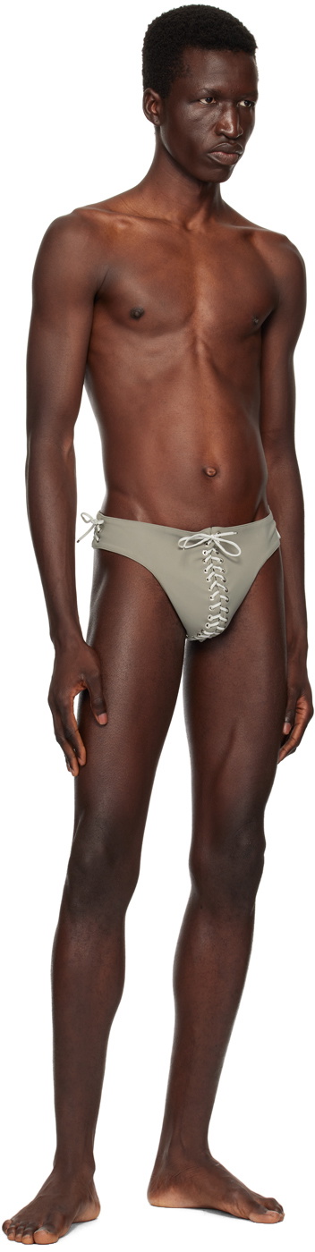 Ludovic de Saint Sernin Khaki Signature Swim Briefs