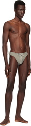 Ludovic de Saint Sernin Khaki Signature Swim Briefs