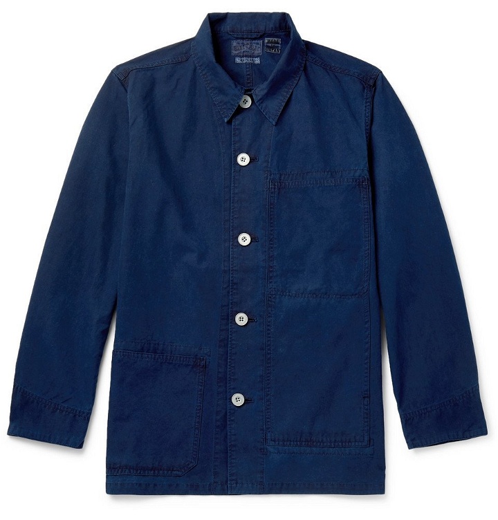 Photo: Blue Blue Japan - Indigo-Dyed Cotton Chore Jacket - Indigo
