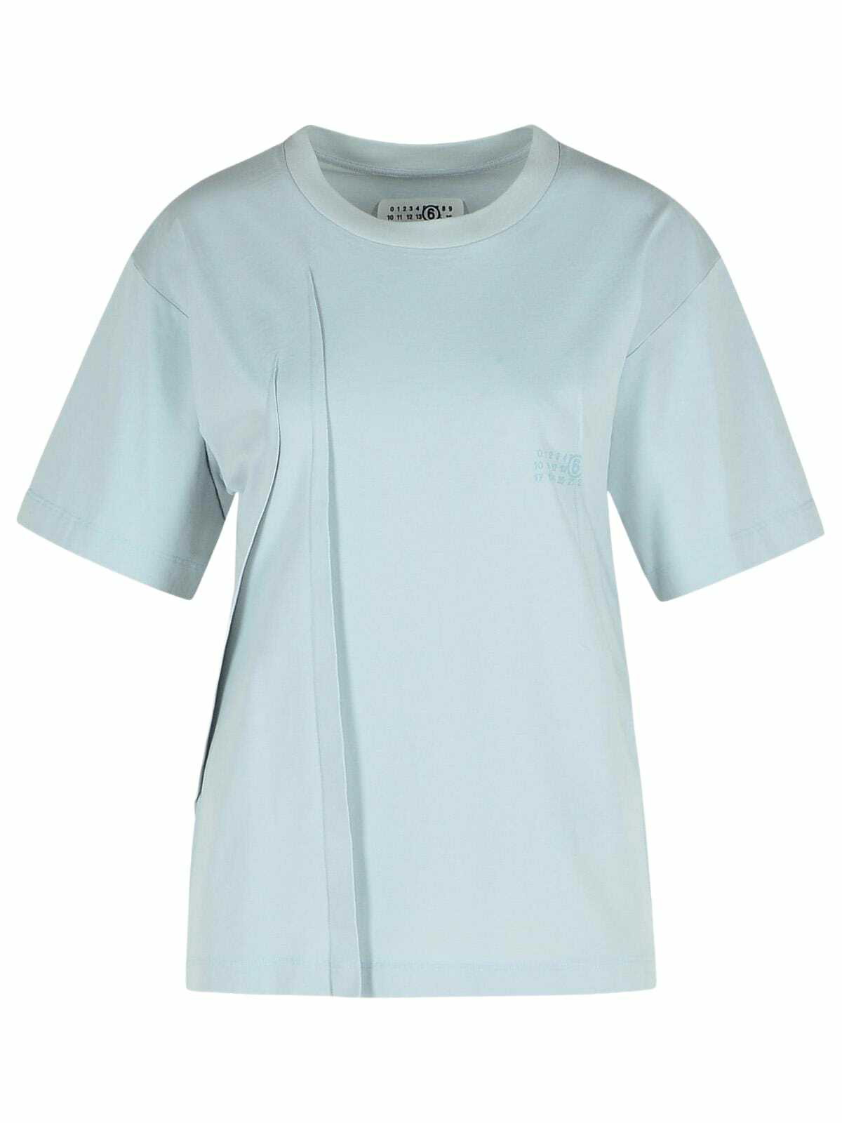 MM6 Maison Margiela Beige Printed Long Sleeve T-Shirt MM6