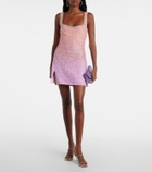 Clio Peppiatt Crystal beaded minidress