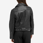 Anine Bing Women's Benjamin Moto Leather Jacket in Black