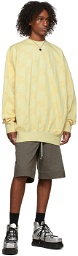 We11done Beige Oversized All Over Sweater