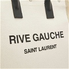 Saint Laurent Men's Rive Gauche NS Tote Bag in Natural