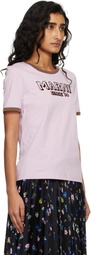 Marni Pink Flock Print Jersey T-shirt