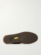 Yuketen - Italian Blucher Leather Boat Shoes - Brown