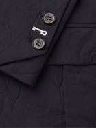 Ader Error - Embroidered Textured-Wool Blazer - Black