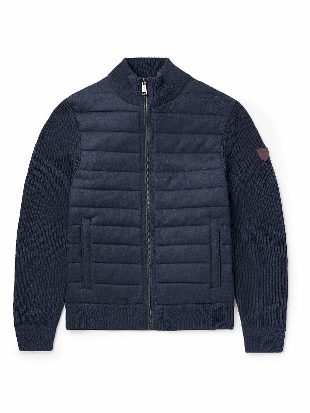 Photo: Polo Ralph Lauren - Quilted Wool and Cashmere-Blend Jacket - Blue