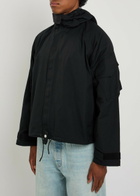 Cole Buxton Hooded Cotton-blend Jacket Black