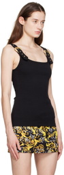 Versace Jeans Couture Black Buckle Tank Top