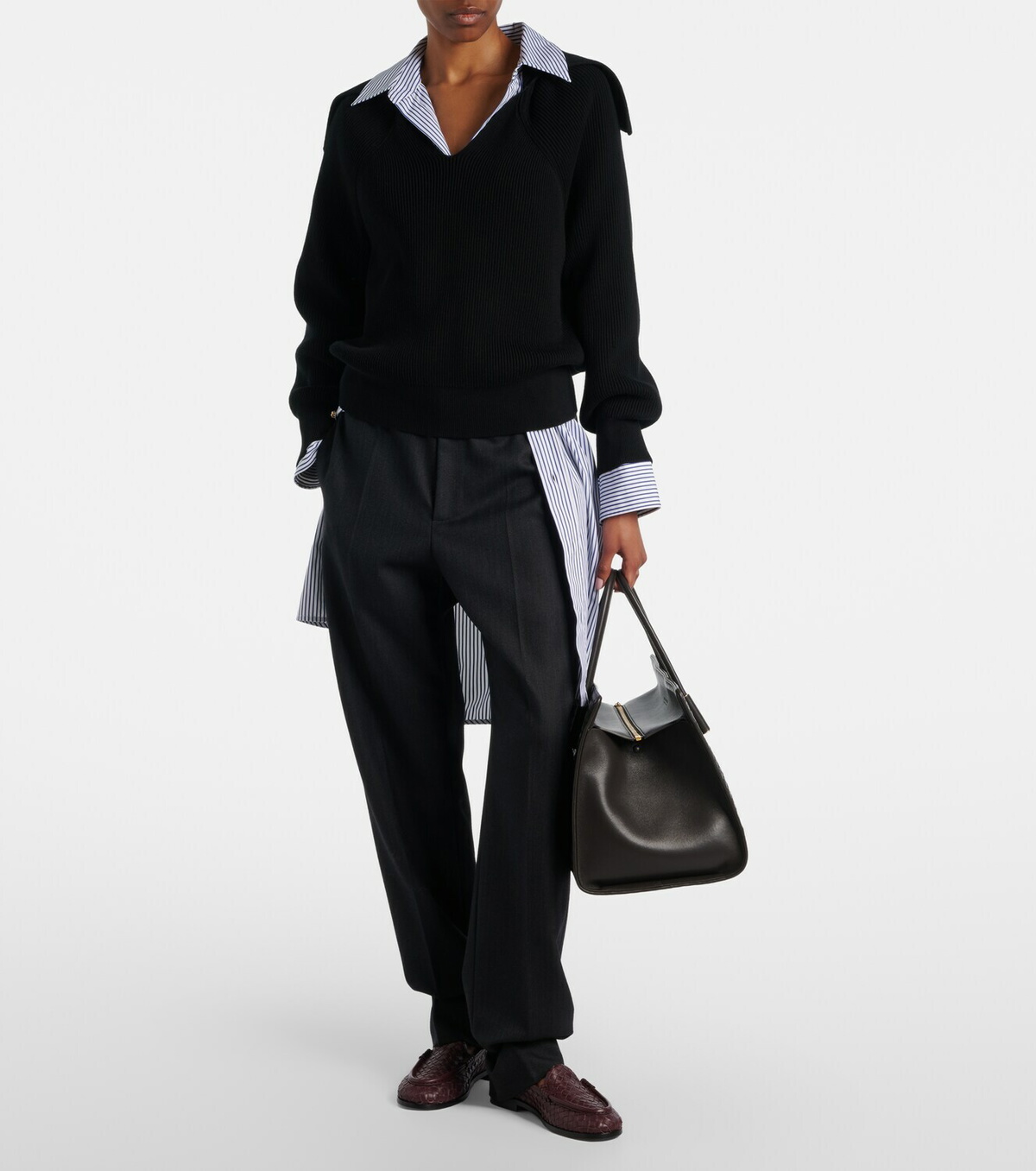 Bottega Veneta Silenzio Intrecciato leather loafers