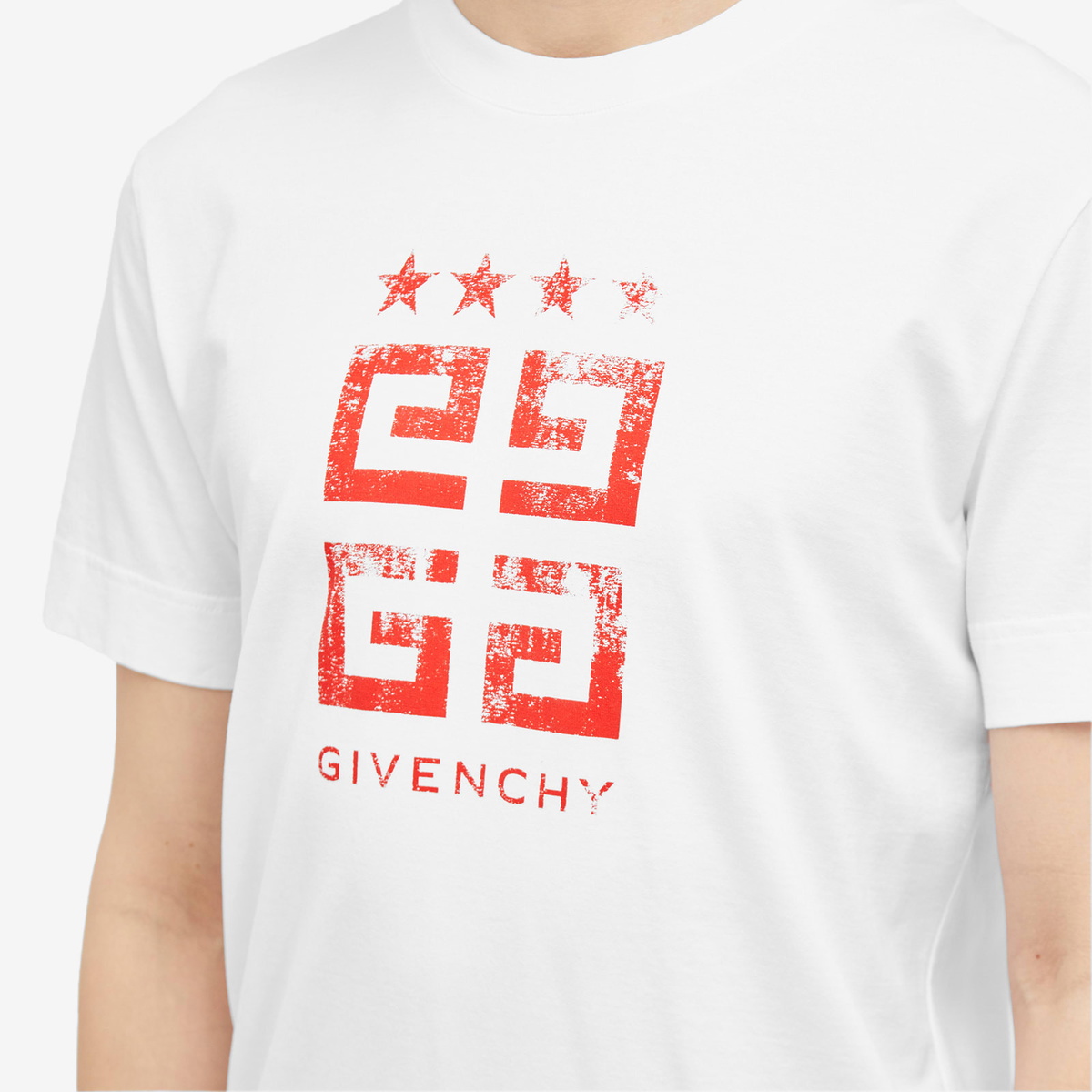 Givenchy White 4G T-Shirt