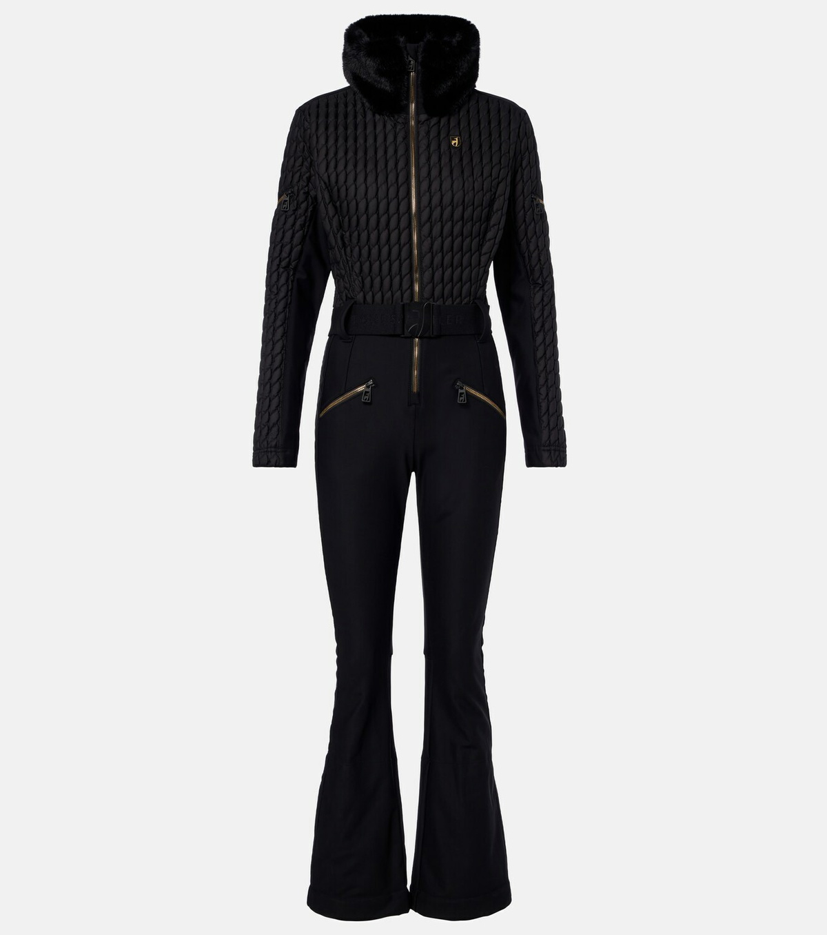 Toni Sailer Livette teddy-trimmed ski suit