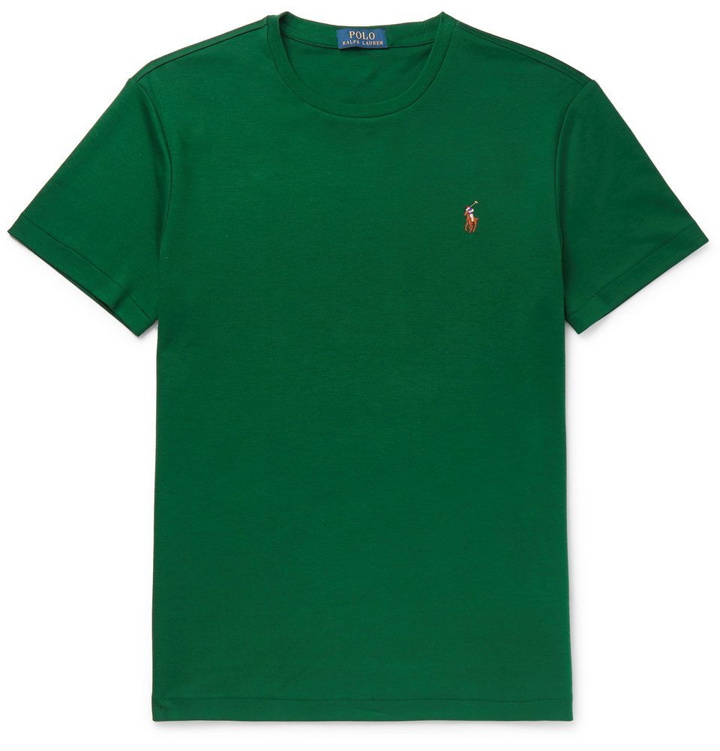 Photo: Polo Ralph Lauren - Slim-Fit Pima Cotton-Jersey T-Shirt - Green