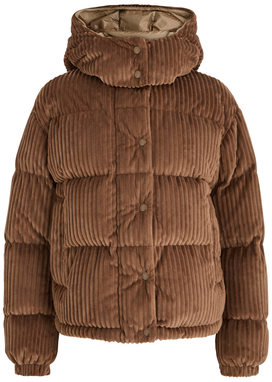 Moncler Daos Quilted Corduroy Jacket Brown Moncler