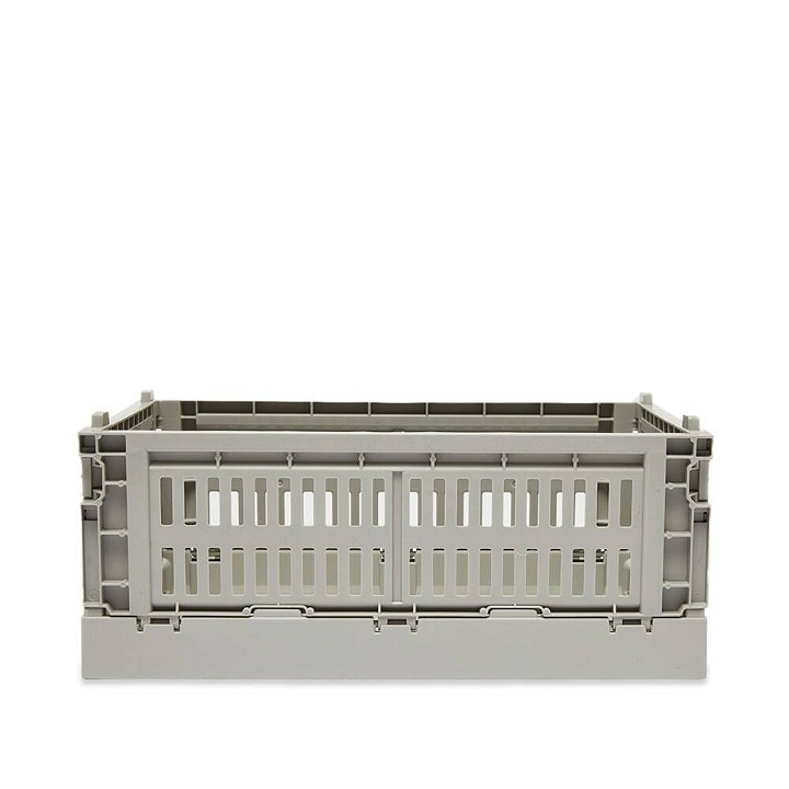 Photo: HAY Small Recycled Colour Crate in Light Grey