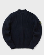 Stone Island Maglieria Tagliata Blue - Mens - Pullovers