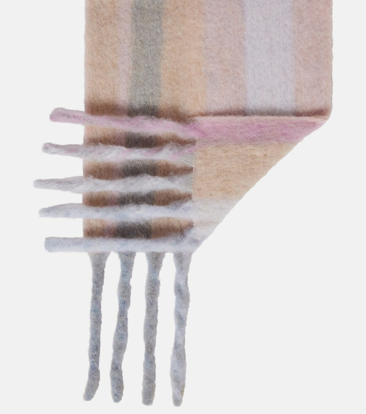 Loewe Striped alpaca and wool-blend scarf