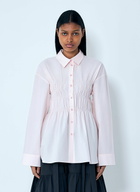 Cecilie Bahnsen Smocked Detail Poplin Shirt