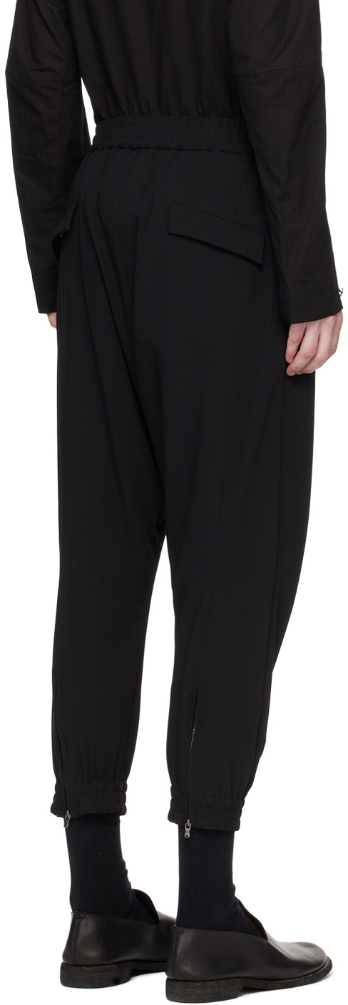 The Viridi-anne Black Four-Pocket Trousers