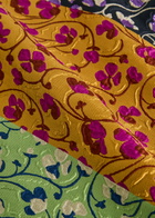 LA Double J Pencil Floral-jacquard Woven Midi Skirt Yellow