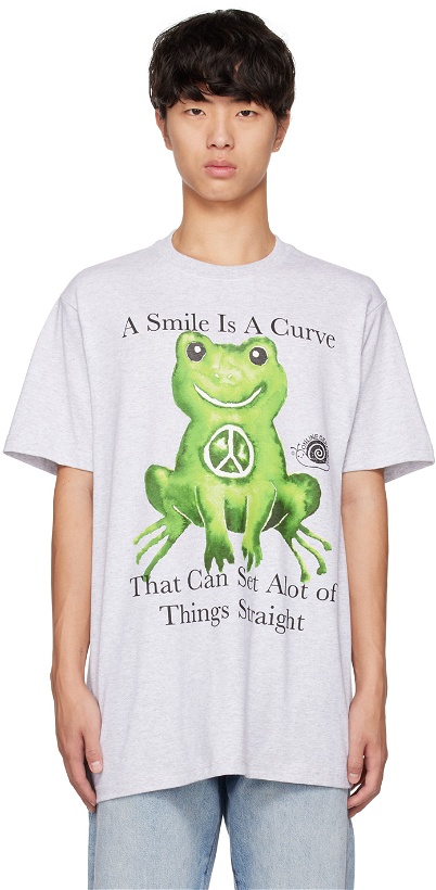 Photo: Online Ceramics Gray Peace Frog T-Shirt