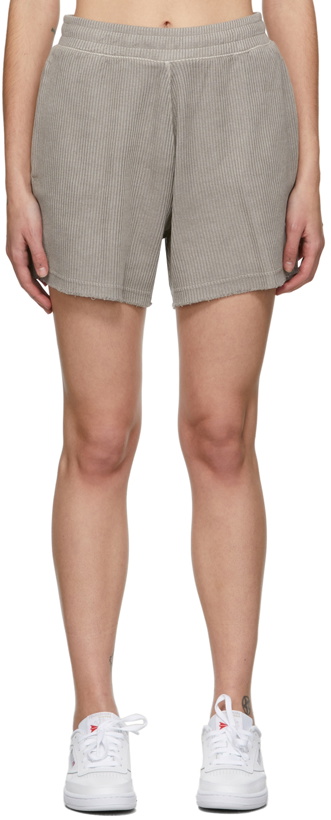 Photo: Reebok Classics Grey Natural Dye Waffle Shorts