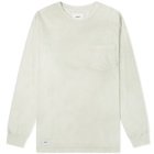 WTAPS Men's Long Sleeve Blank 01 Washed T-Shirt in Off White