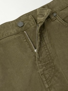 Purdey - Slim-Fit Straight-Leg Cotton-Blend Twill Trousers - Green