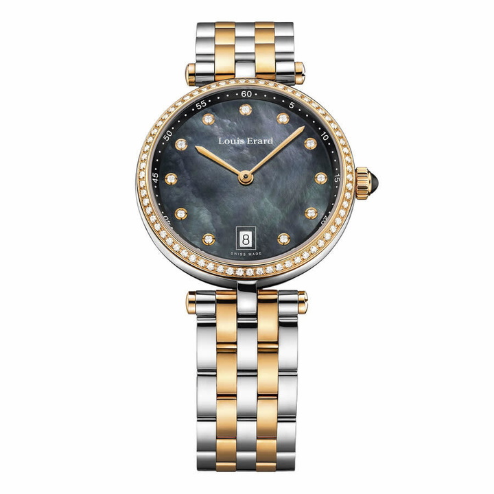 Photo: Louis Erard Romance Quartz Diamond Black Dial Ladies Watch 11810SB29.BMA27