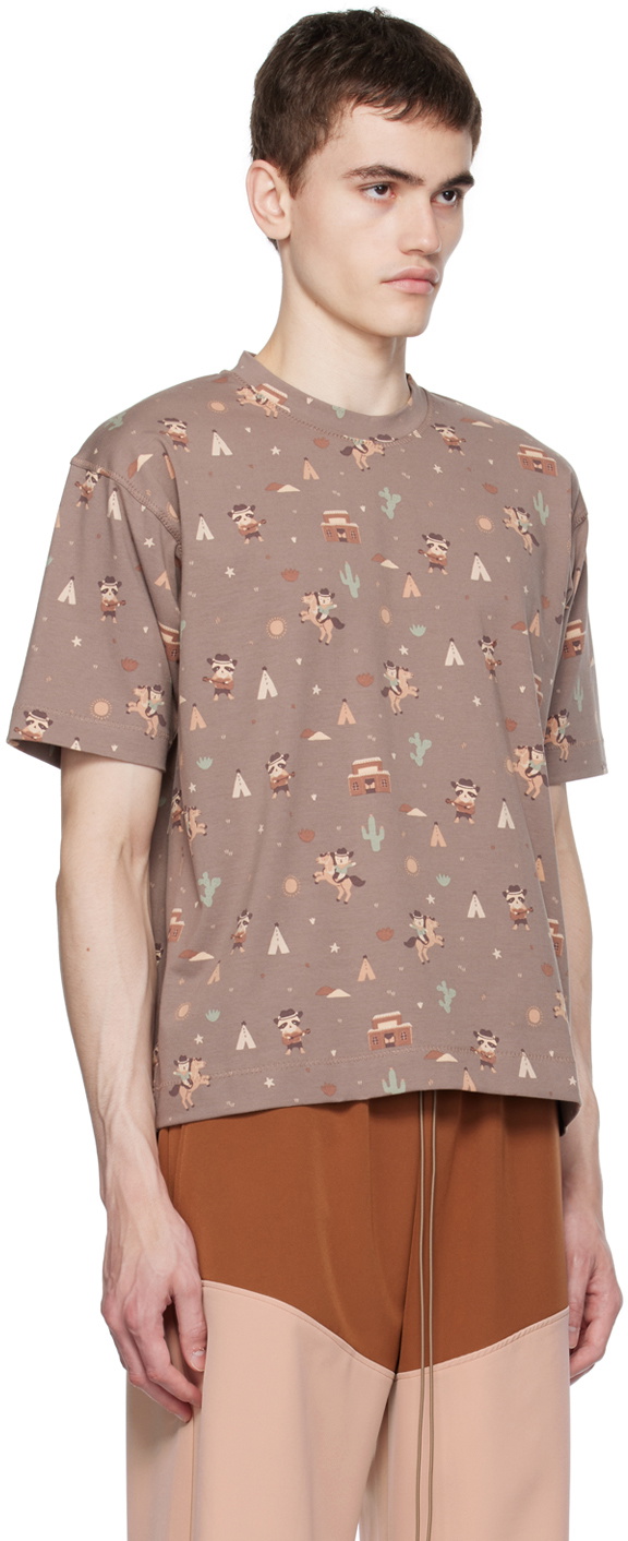 CHLOé NARDIN Brown Graphic T-Shirt