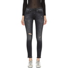 R13 Black Alison Crop Jeans