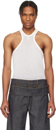 Courrèges White Scuba Mesh Tank Top
