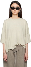 Fear of God ESSENTIALS Beige Boxy T-shirt