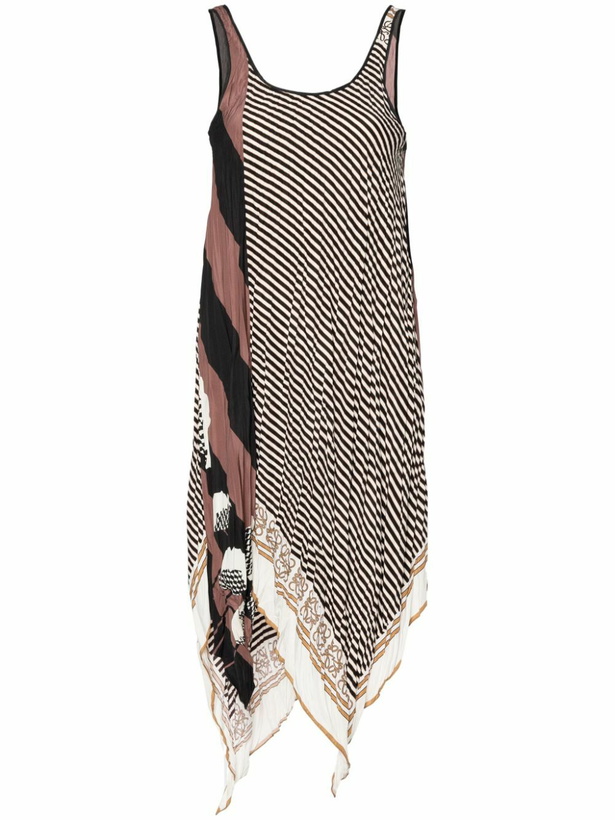 Photo: LOEWE PAULA'S IBIZA - Striped Pleated Short Dress