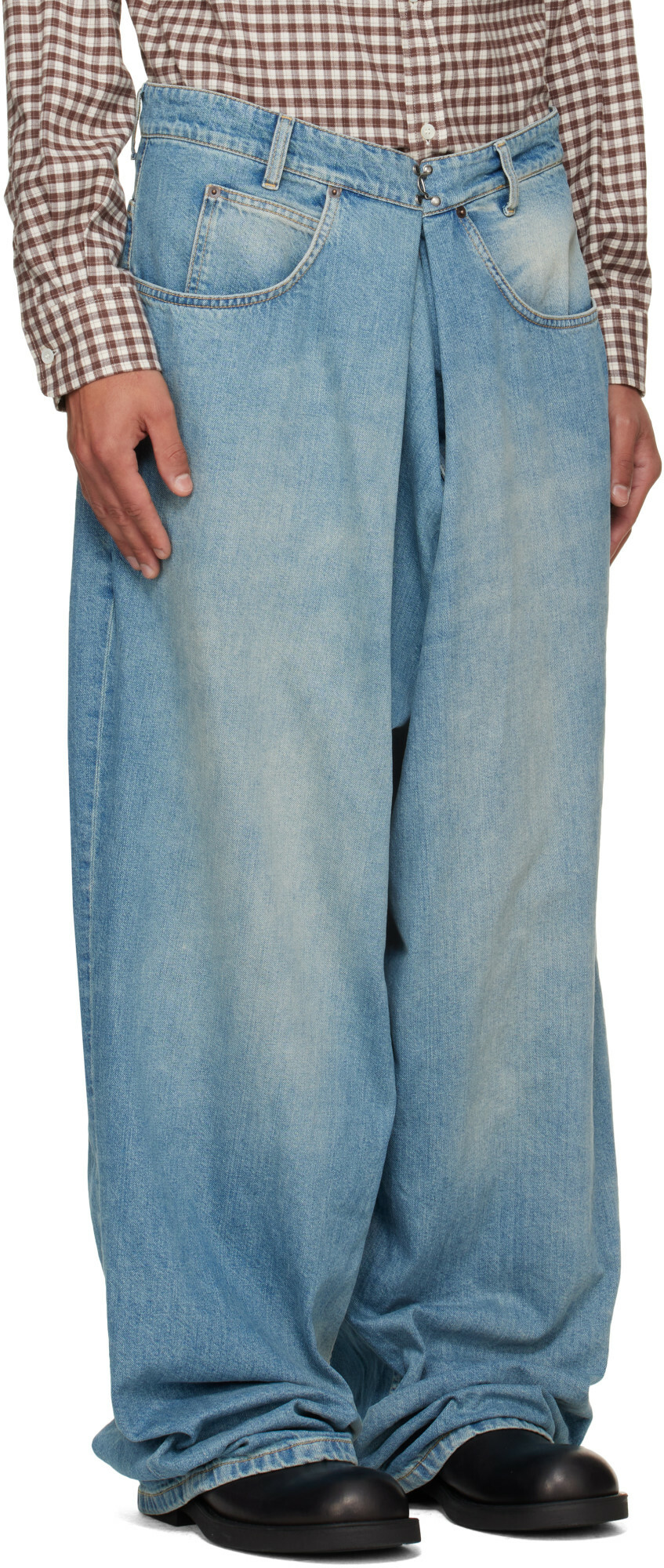 Maison Margiela Blue Wrap Jeans