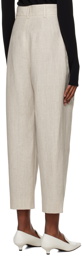 Totême Gray Deep Pleat Trousers