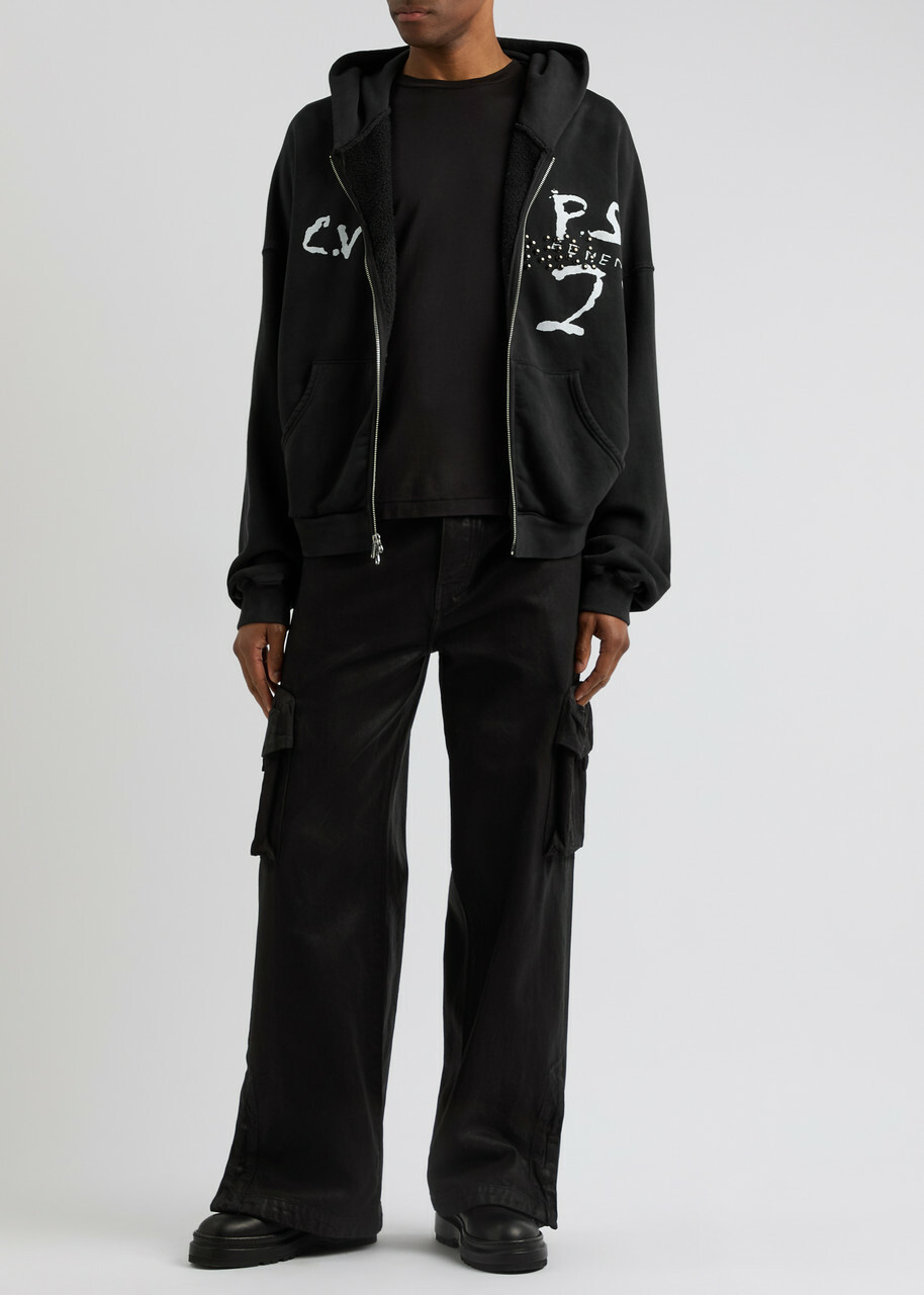 Rivington Roi Rebis Inri Embellished Hooded Cotton