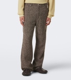 Auralee Wool tweed wide-leg pants