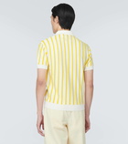 King & Tuckfield Striped wool polo shirt